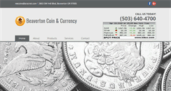 Desktop Screenshot of beavertoncoinandcurrency.com